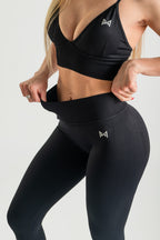 AZURE SCULPT TOP - BLACK