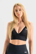 AZURE SCULPT TOP - BLACK