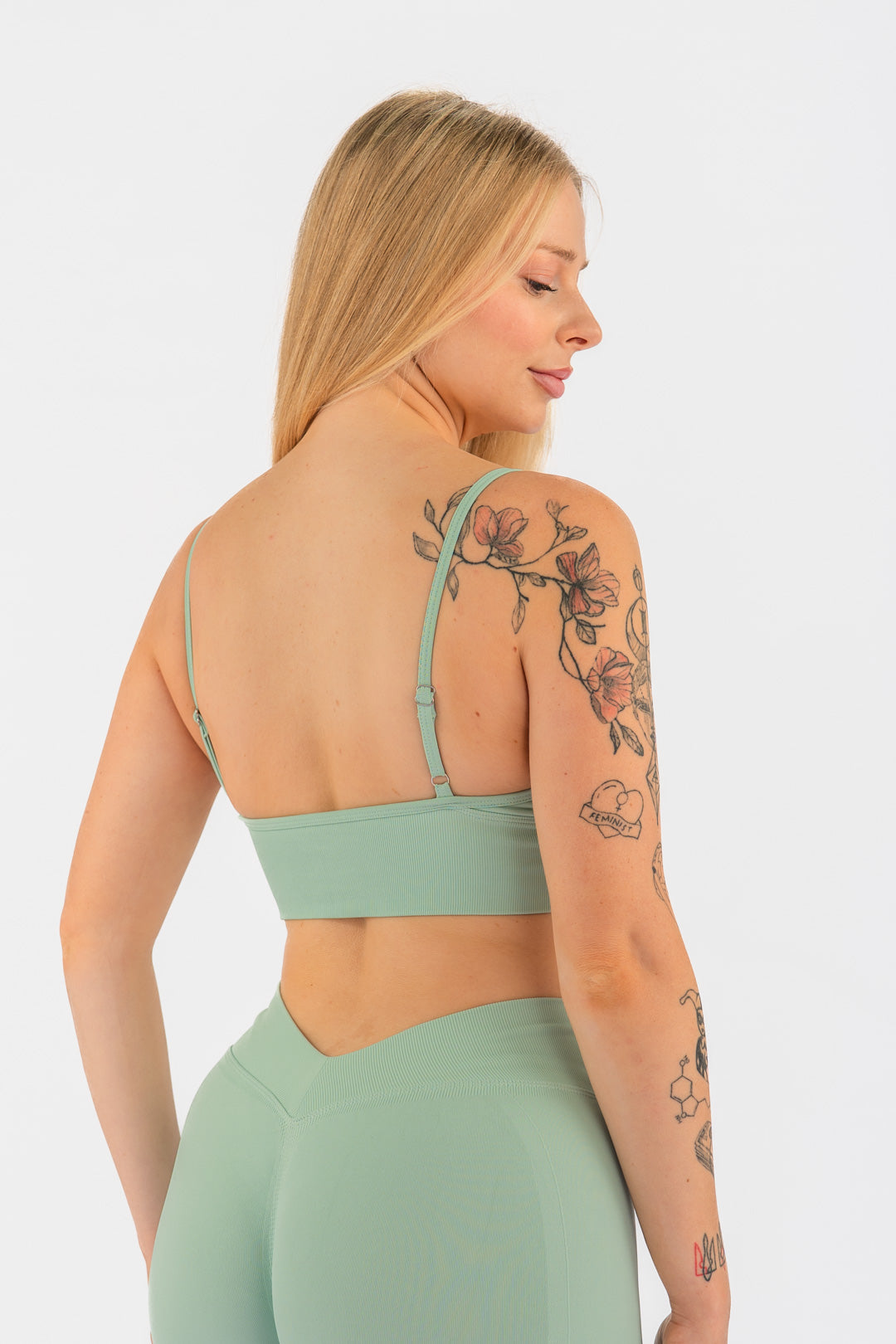 AZURE SCULPT TOP - MINT GREEN