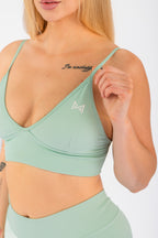 AZURE SCULPT TOP - MINT GREEN