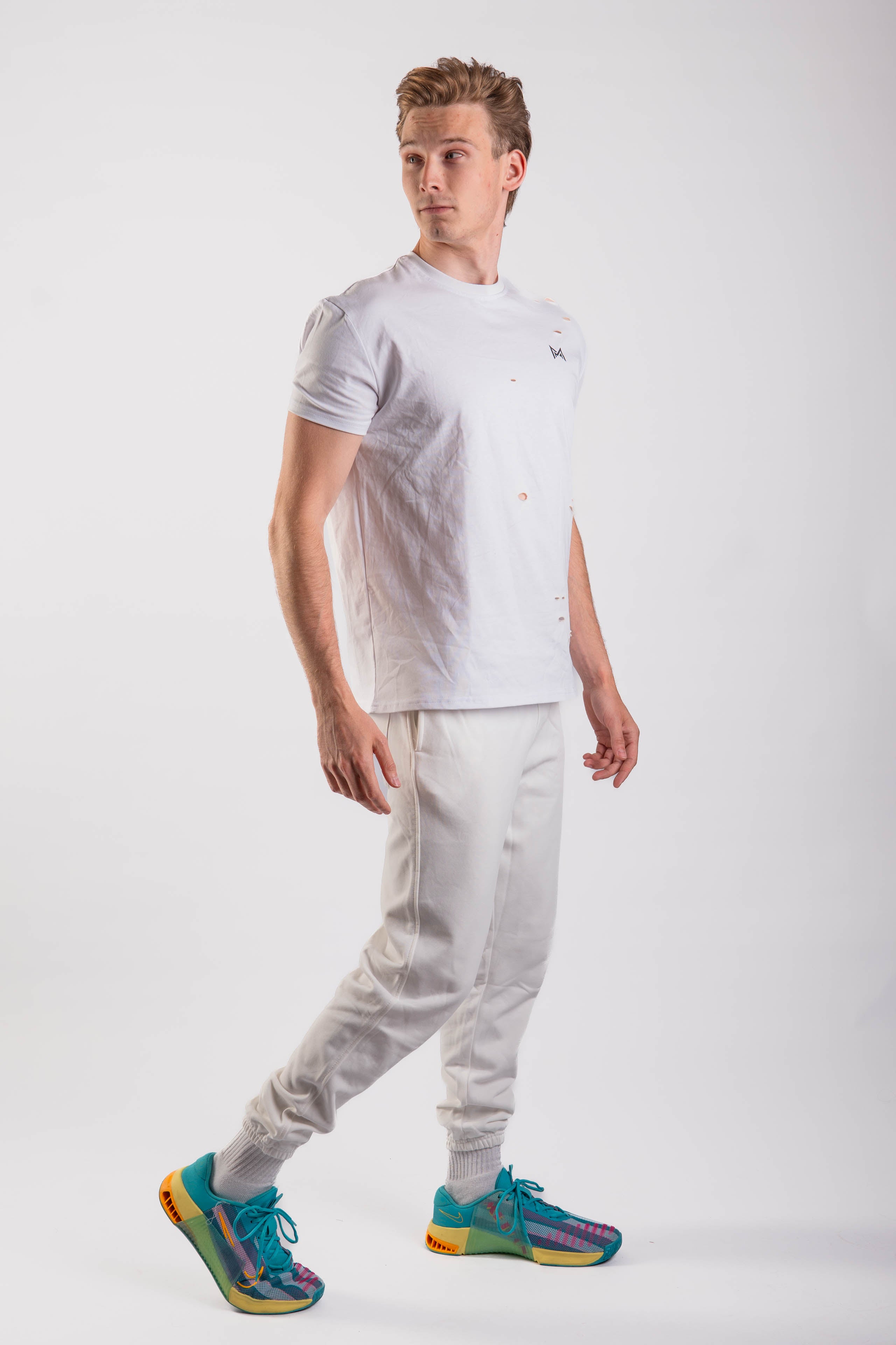 DISTRESSED TEE T-SHIRT White