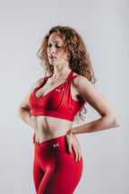 HIGH SUPPORT SPORT TOP - RED