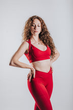 HIGH SUPPORT SPORT TOP - RED
