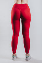 HIGH SUPPORT SPORT LEGGINGS - RED