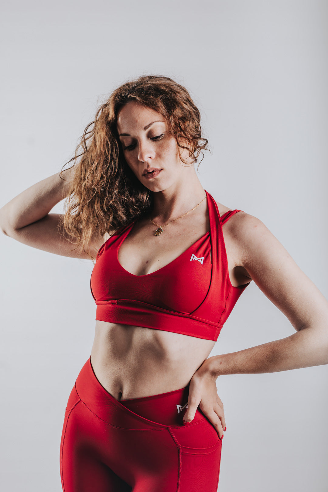 HIGH SUPPORT SPORT TOP - RED