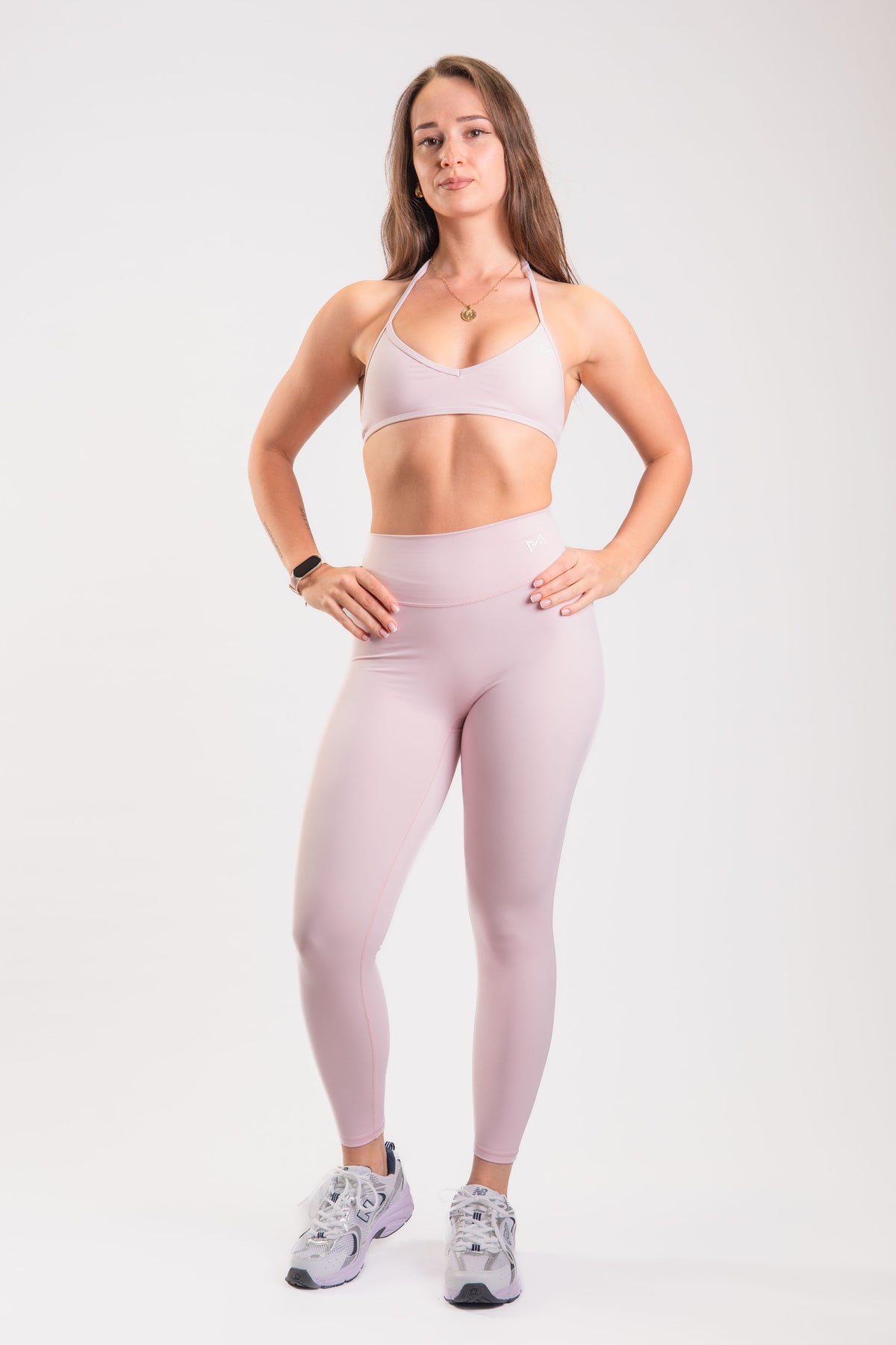 Luna Halter Sport – Komplet Sportowy Różowy