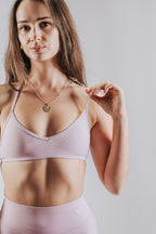 LUNA HALTER SPORT TOP - PINK