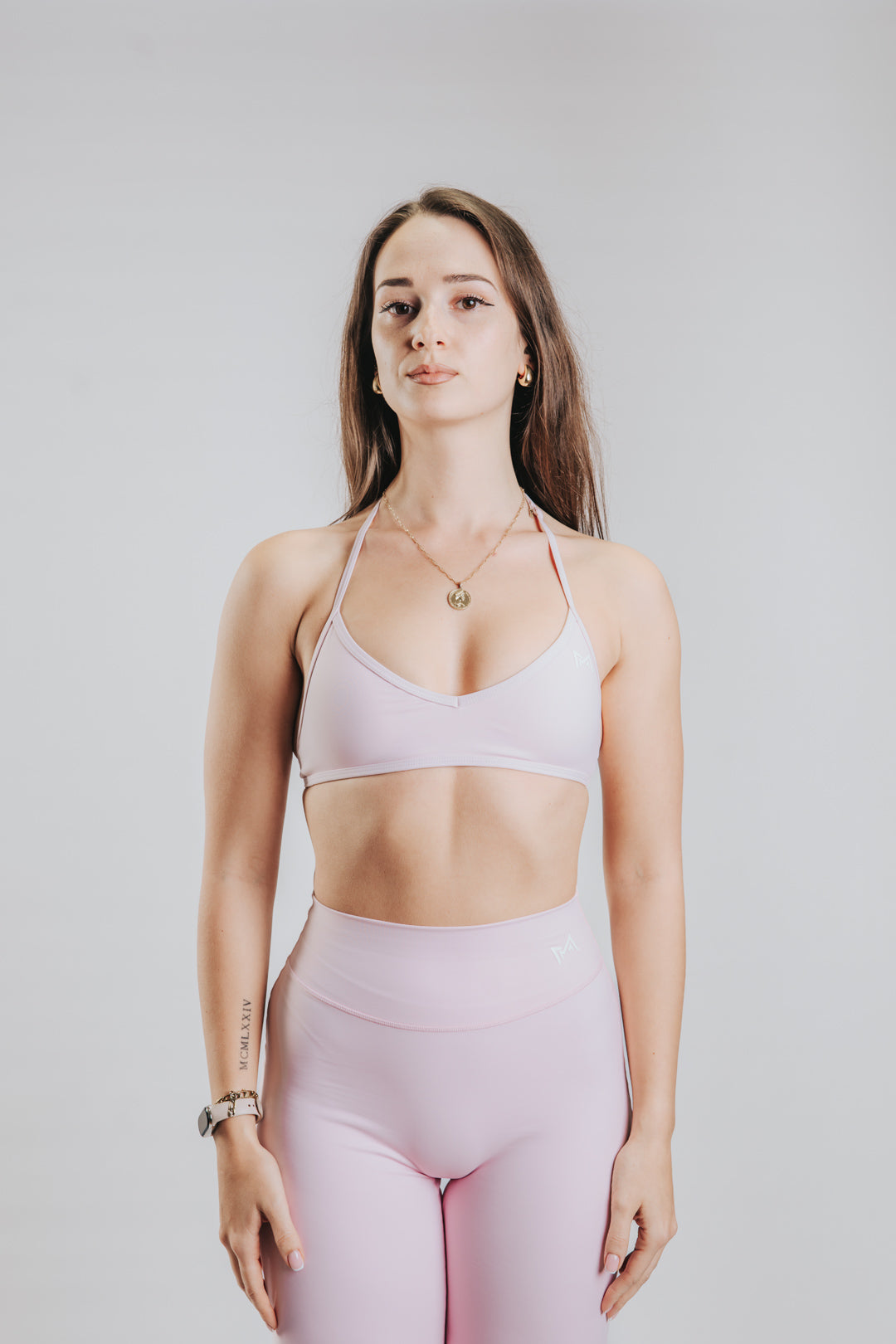 LUNA HALTER SPORT TOP - PINK