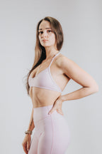 LUNA HALTER SPORT TOP - PINK