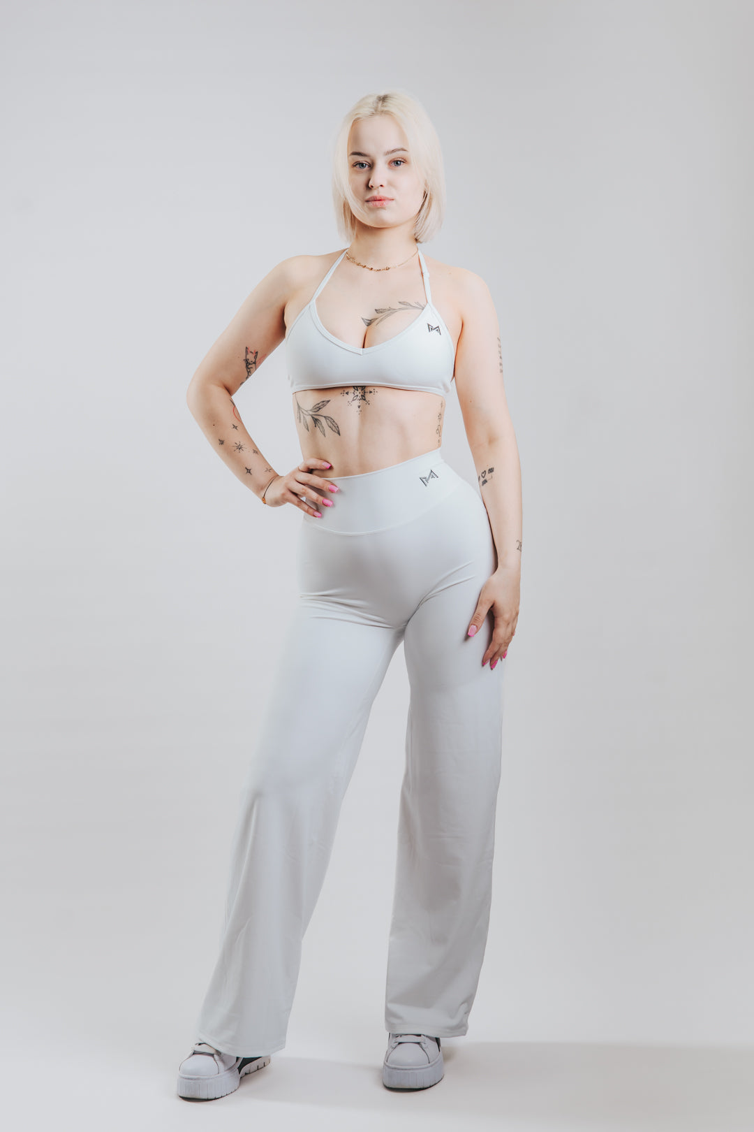 LUNA HALTER SPORT WIDE SET - WHITE