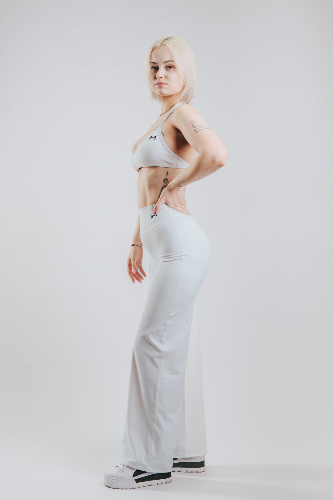 LUNA HALTER SPORT WIDE SET - WHITE