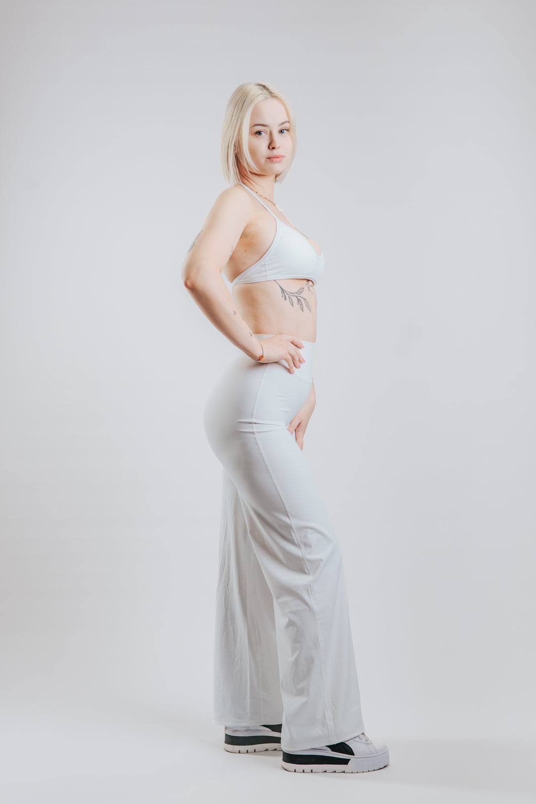 LUNA HALTER SPORT WIDE SET - WHITE