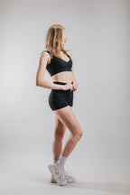 HIGH SUPPORT SPORT SHORT SET - BLACK