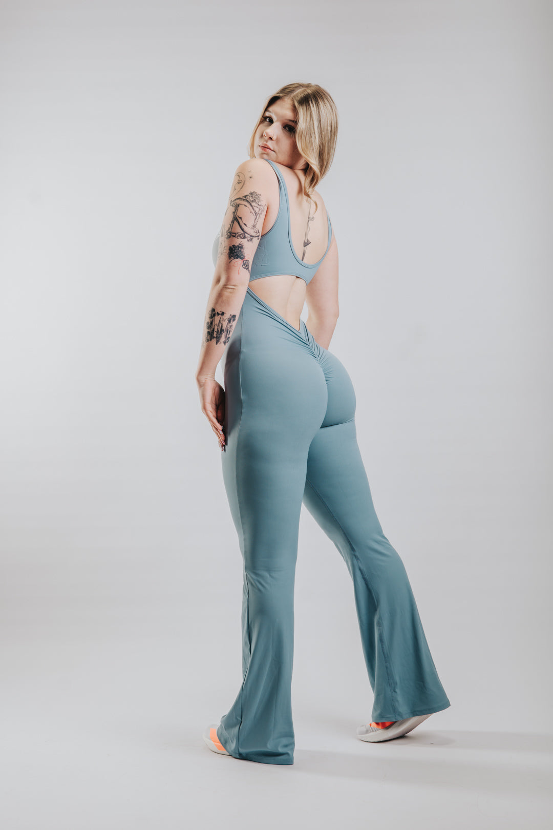 FLOW SCULPT JUMPSUIT - BLUE