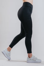 HIGH SUPPORT SPORT LEGGINGS - BLACK