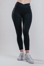 HIGH SUPPORT SPORT LEGGINGS - BLACK