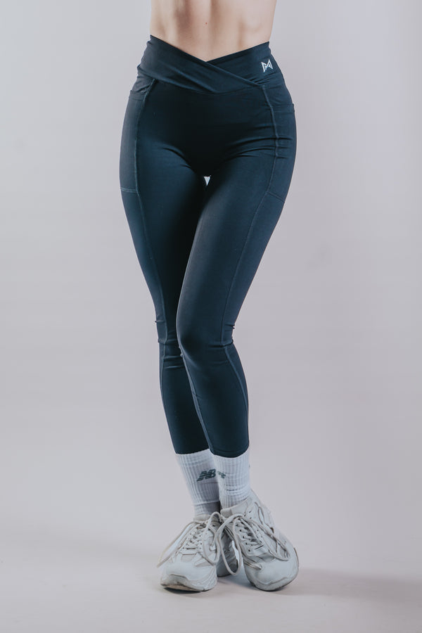 HIGH SUPPORT SPORT LEGGINGS - BLACK