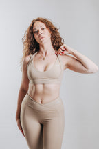 HIGH SUPPORT SPORT TOP - CHOCOLATE