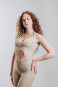 HIGH SUPPORT SPORT TOP - CHOCOLATE