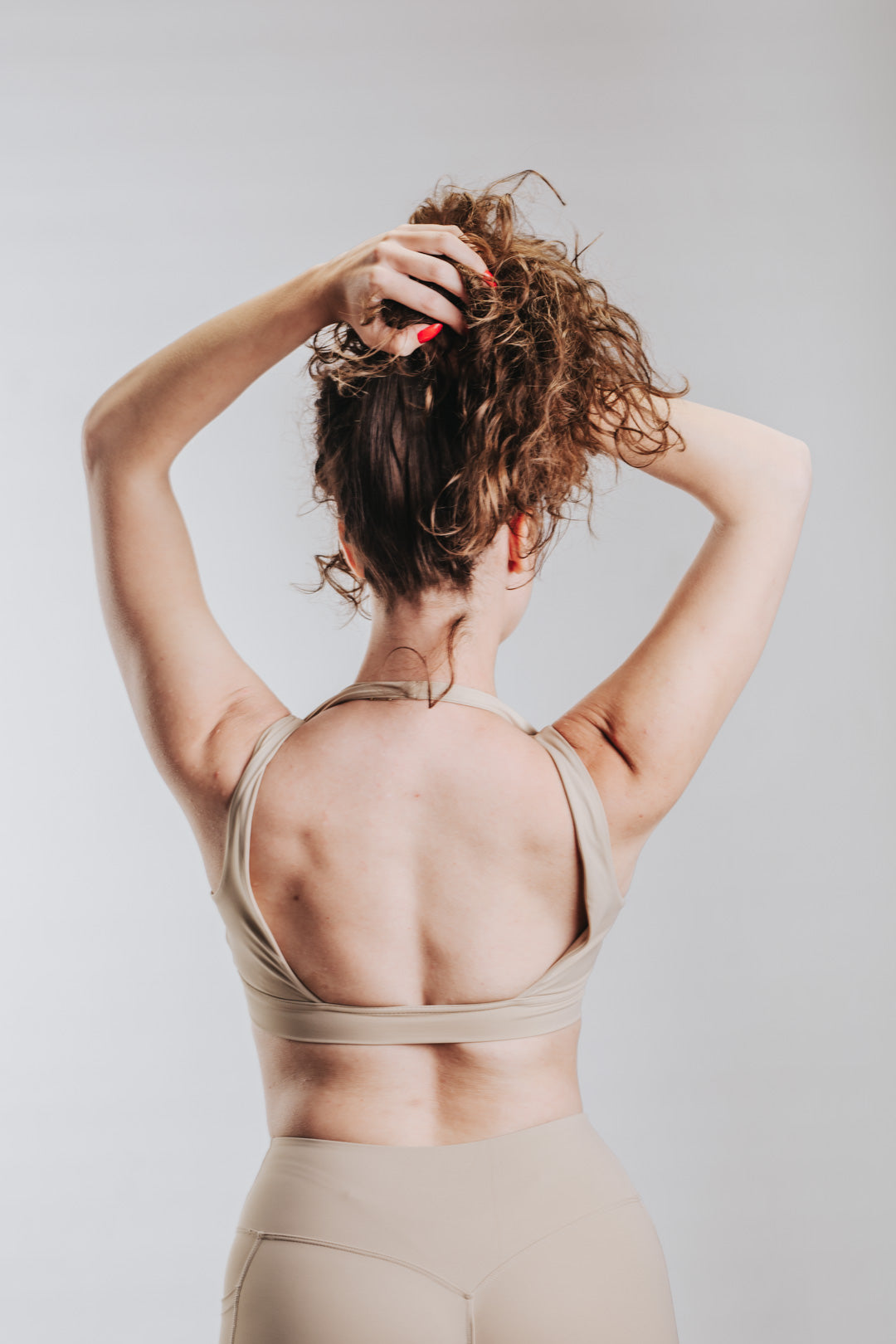 HIGH SUPPORT SPORT TOP - CHOCOLATE
