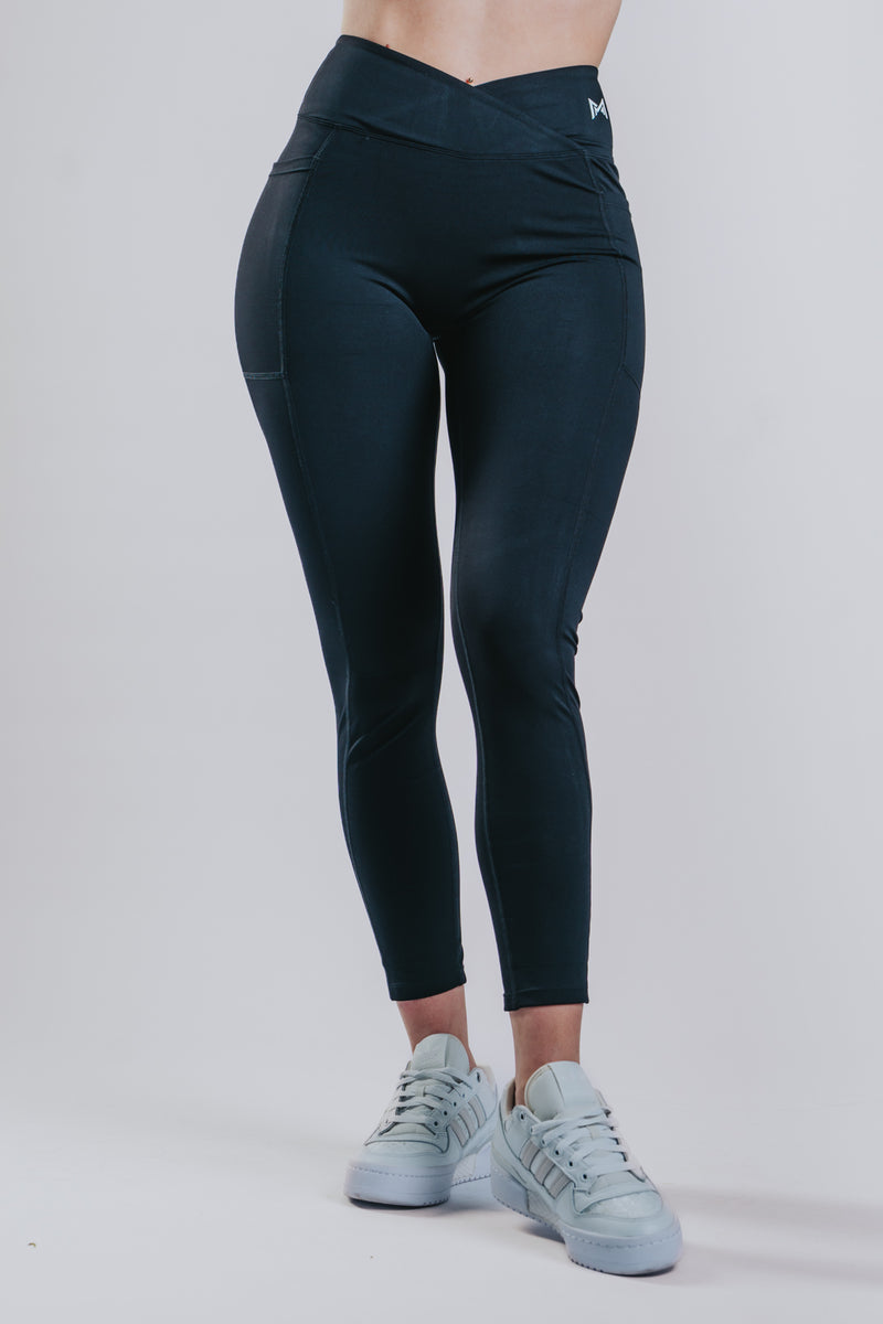 HIGH SUPPORT SPORT LEGGINGS - BLACK