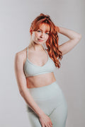 LUNA HALTER SPORT TOP - GREEN