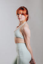 LUNA HALTER SPORT TOP - GREEN