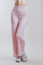 LUNA HALTER SPORT WIDE LEGGINGS - PINK