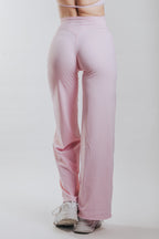LUNA HALTER SPORT WIDE LEGGINGS - PINK