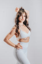 LUNA HALTER SPORT WIDE SET - WHITE
