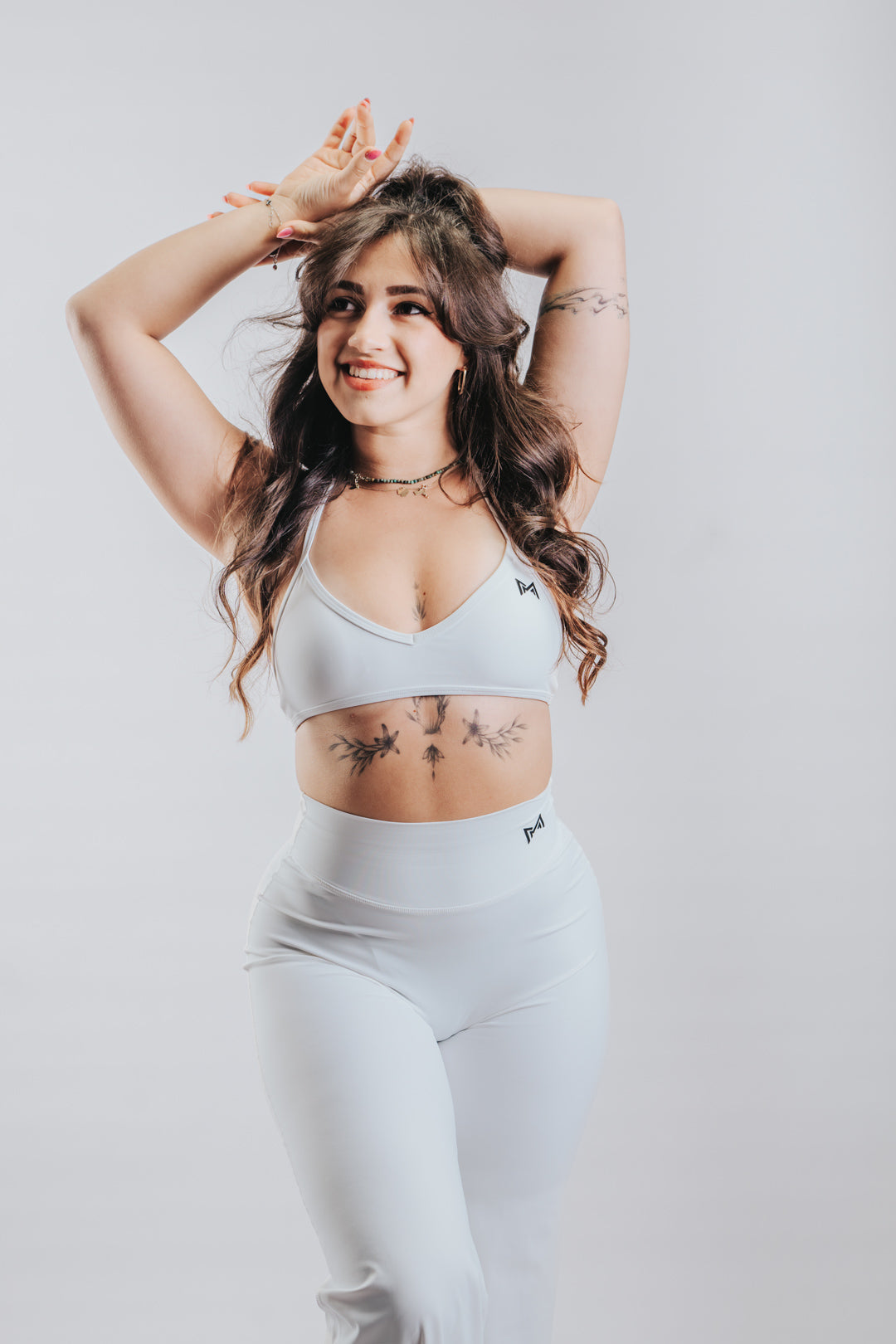 LUNA HALTER SPORT WIDE SET - WHITE