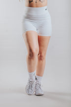 LUNA HALTER SPORT SET WITH SHORTS - WHITE
