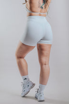 LUNA HALTER SPORT SHORTS- WHITE