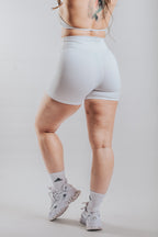LUNA HALTER SPORT SET WITH SHORTS - WHITE